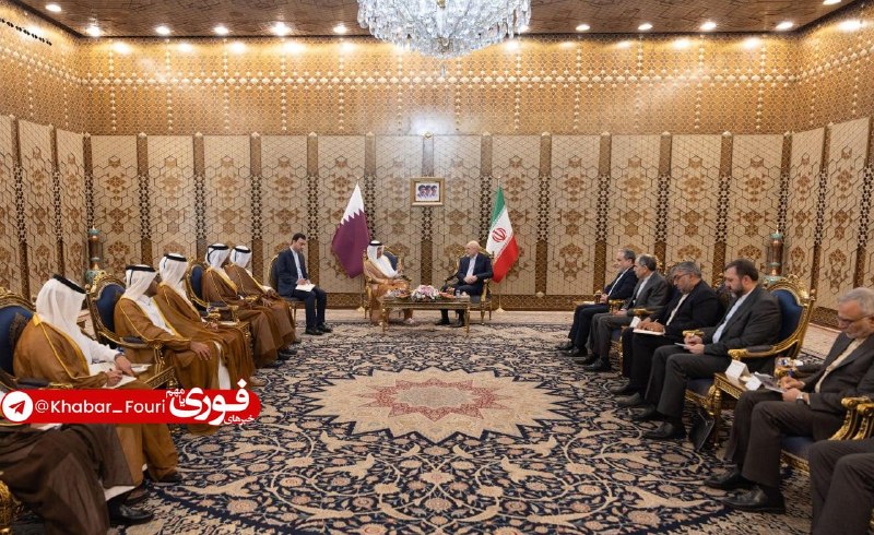 خبرهای فوری مهم 🔖: دیدار وزیر خارجه قطر با قالیباف🔹وزیر خارجه قطر در دیداری با رئیس مجلس ایران، بر ضرورت کاهش تنش‌های منطقه‌ای تأکید کرد.🔹ش
