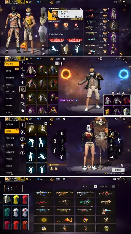 دنیای اکانت فری فایر freefire: 16. Gh