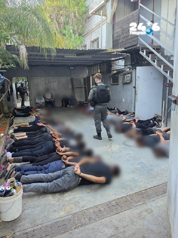 🇮🇱 המשטרה עצרה במהלך סוף השבוע 74 שוהים בלתי חוקיים בדירת מסתור בלוד: תחילה זיהו השוטרים 3 חשודים שרצו לע…