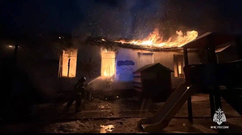 🔴 В селе Карата Ахвахского района ночью сгорел детский сад. фото