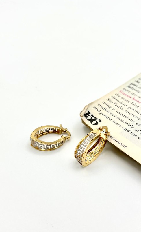⭐️جواهری فیروزه(ارمان)⭐️: ⚜️A R M A N T A L A⚜️✨گوشواره ورساچه✨🔸وزن: ۲/۹۳۰🔺قیمت: ۶۱/۵۰۰/۰۰۰❌ اجرت: ۶٪📦ارسال به سراسر کشور با بسته بندی ویژه🛡️همراه