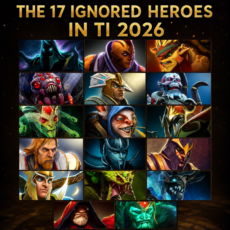 Dota2 Live: 17 Ignored Heroes in The International 2026ترجمه Gemini:۱۷ هیروی نادیدهگرفتهشده در The International 2026توضیحات:Th