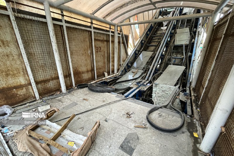 🔸 הרס גשר הולכי הרגל בכביש המהיר קזווין-ראשט עקב התנגשות קרוואן