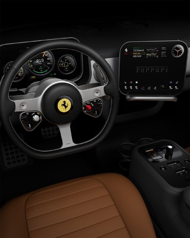 Ferrari представила интерьер своего первого электромобиля – и его дизайн разработал человек, создавш 6