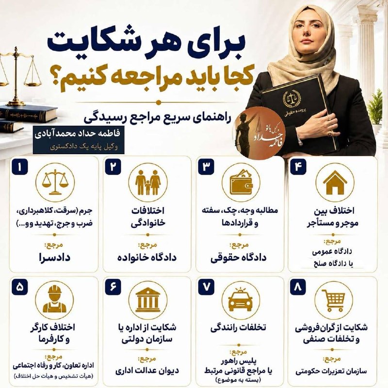 ▪️ کانال قزوینی ها ▪️: برای هر شکایت به کجا باید مراجعه کنیم؟اخبار لحظه به لحظه قزوین رو اینجا ببینید👇https://t.me/+PlufhTF92v7wwptS📣 کانال قزو