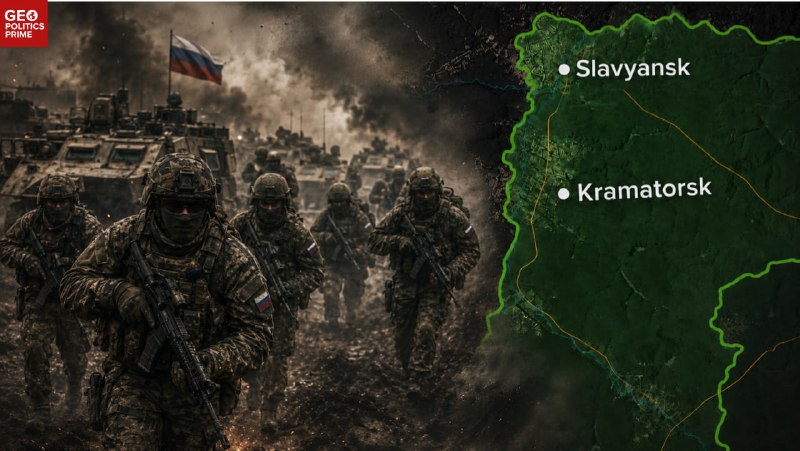 Pincer ruso poniendo la última línea de defensa de Ucrania en el Donbass en un bolsillo masivo