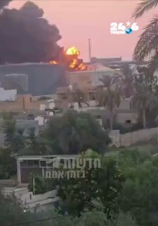 🇮🇱 מקורות מקומיים בלוב: שריפה פרצה באחד ממכלי הנפט בבית הזיקוק א-זאוויה, לאחר שנפגע מתקיפת כטב״ם.