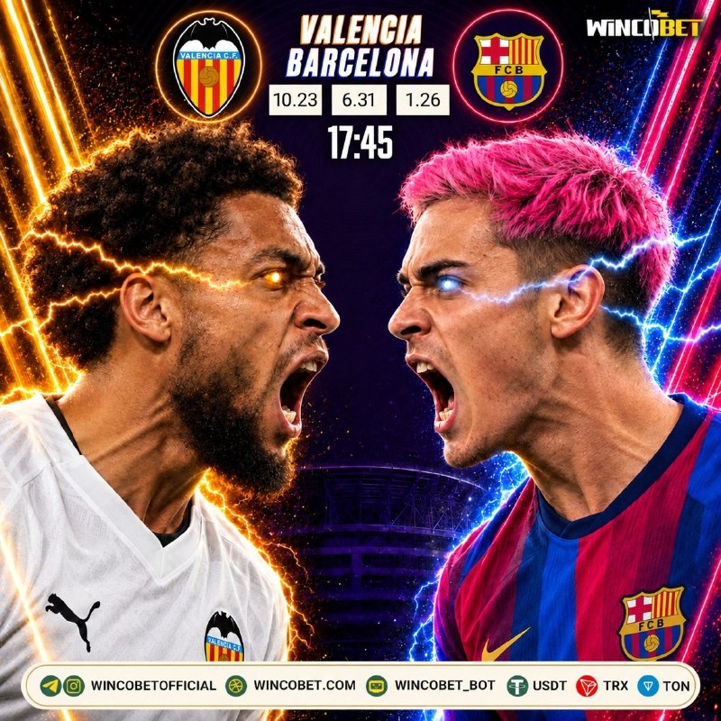 توتال فوتبال: ⚽️ کاتالان‌ها در مستایا آماده شکار خفاش‌ها، نبردی برای صدرنشینی!🟡 Valencia - 🔵 Barcelona⏰ Today 17:45🏟 Estadio de Mestal