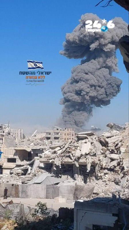 🇮🇱 תקיפה ישראלית בעזה כעת . היעד: אתר שחמאס הקים לייצור אמצעי לחימה.