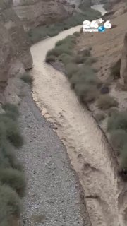 🇮🇱 כתוצאה מהגשמים החריגים נחל אוג לראשונה בהיסטוריה הידוע חווה שיטפון באמצע אוגוסט. מדהים. שלמה מזג אוויר.