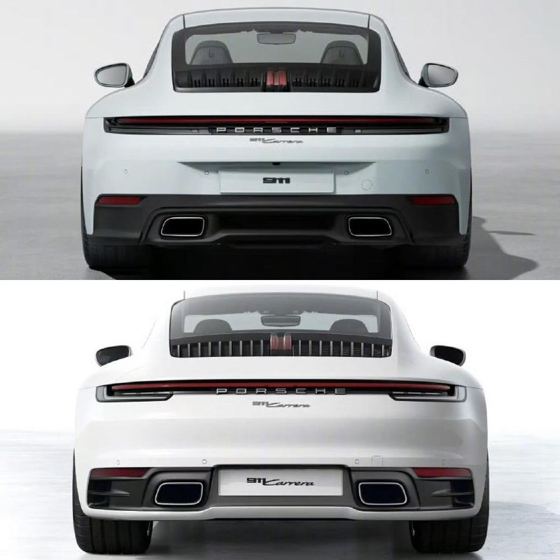 Обновленный Porsche 911 (До/После) 2