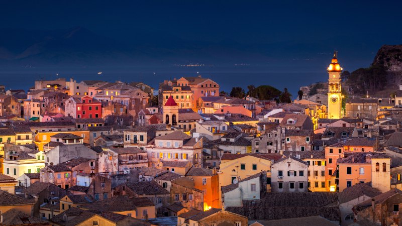 From quiet nights to adventurous daysCorfu at night, Greece (© whitewizzard/Getty Images)