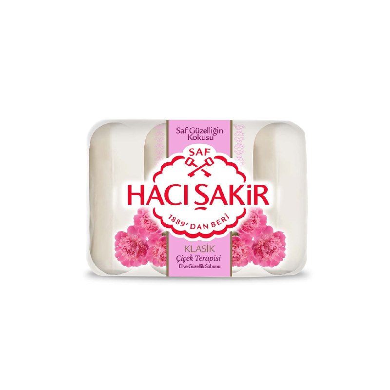 Hacı Şakir Klasik Çiçek Terapisi El ve Güzellik Sabunu 4x70 gr 1 Paket