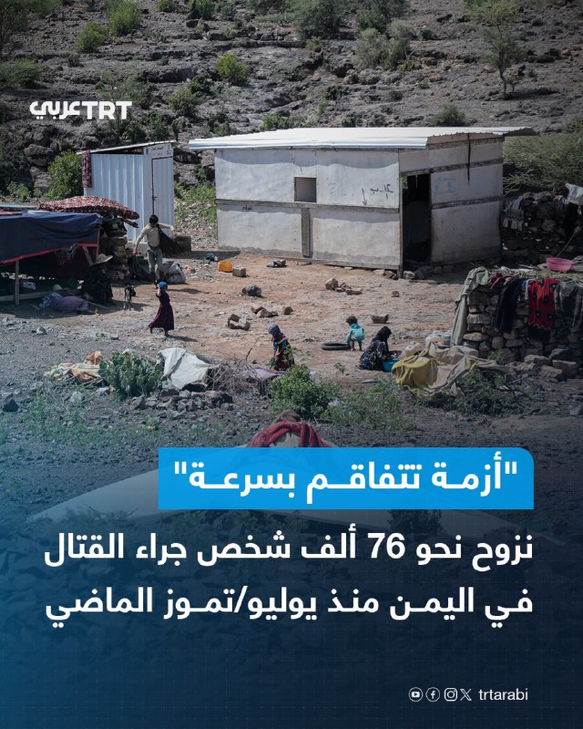 האו"ם הודיע ביום שבת כי לפחות 76,000 בני אדם נעקרו בתימן מאז יולי האחרון, ואישר כי המספר גדל פי ארבעה במהלך…