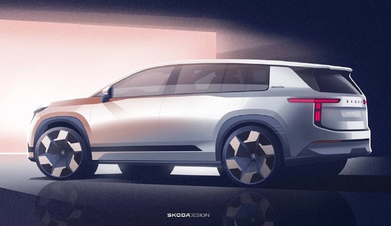 Škoda опубликовала тизер нового кроссовера Peaq 2