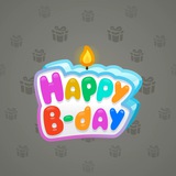 B-Day Candle #90