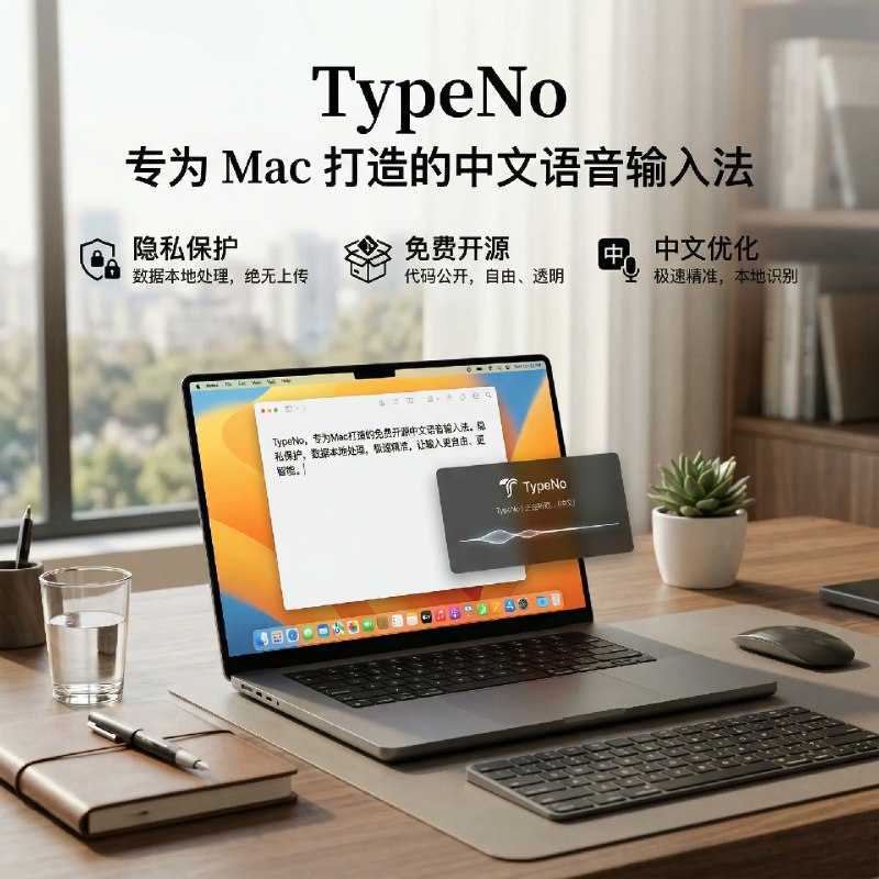 大多数语音输入法都在变得越来越臃肿：要登录、要订阅、要联网、要加一堆新功能，要学习一堆新交互