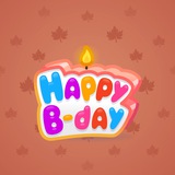 B-Day Candle #114