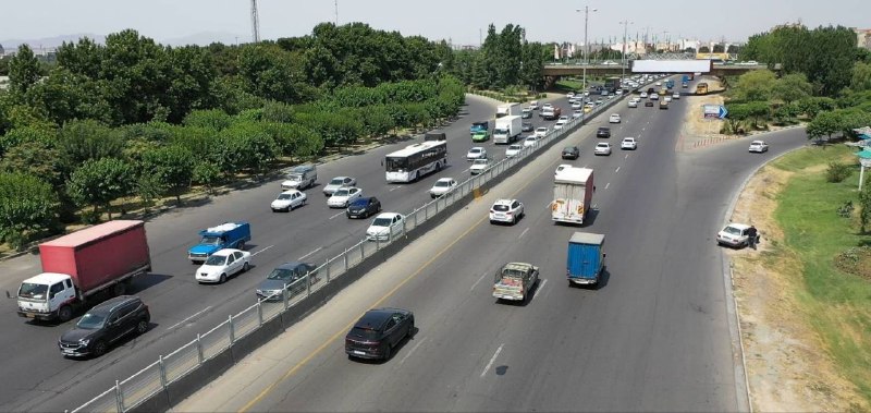 سازمان راهداری و حمل و نقل جاده ای: 🔹آخرین وضعیت ترافیکی و جوی محورهای مواصلاتی کشور‌🔹بنابر اطلاعیه مرکز مدیریت راه‌های کشور، ترافیک وسایل نقلیه در حدفاصل پ