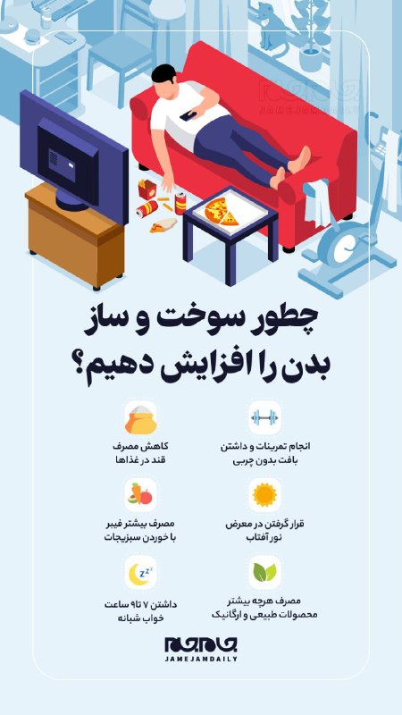 پایگاه خبری هاژه: 📸چطور سوخت و ساز بدن را افزایش دهیم؟١۴٠۵٫٠۵٫٢٧🆔 @HajeNews