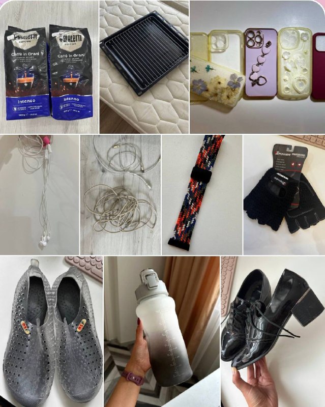 Кофе в зернах, кабели, чехлы, аквашузы и другие товары