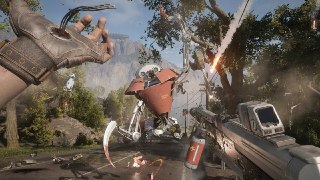 Atomic Heart стала доступна в российском SteamДешевле всего стоит, как ни странно, Ultimate-издание игры — 2036 рублей с учётом скидки. В его состав входят: основная игра, все выпущенные дополнения, цифровой артбук, саундтрек и золотые скины для некоторых 