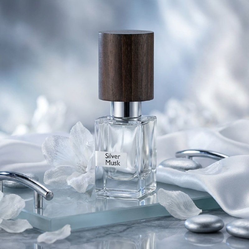 عطر خاطره: Nasomatto silver musk30 mlبدون جنسیتhttps://www.fragrantica.com/perfume/Nasomatto/Silver-Musk-4295.html💰 قیمت : ۲۱ میلیو