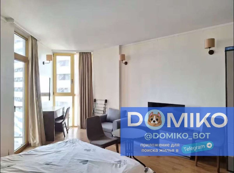 студия, 13 этаж, 33 кв/м — фото 1