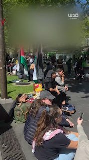 Demonstrators organize a demonstration in the city of Melbourne in Australia; As a tribute to the spirit of the murdered child, Hind Rajab, and all the children of Palestine who rose up in the ongoing war of extermination.