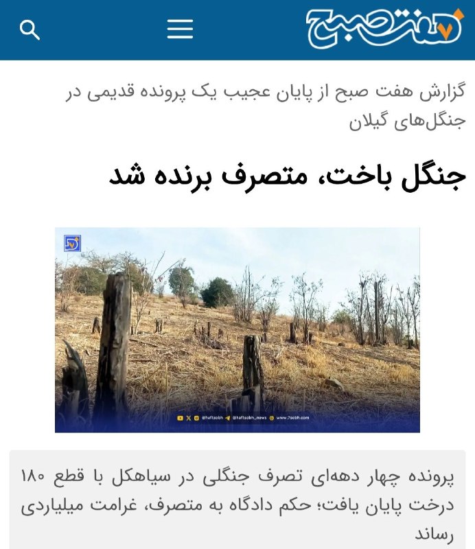 آسوندار (لیلا مرگن، خبرنگار): 🔹چهار دهه تصرف اراضی ملی با کسب درآمد میلیاردی برای متصرف به پایان رسید.🔹۱۸۰ اصله درخت افرای جنگلی دست کاشت با حکم دادگا