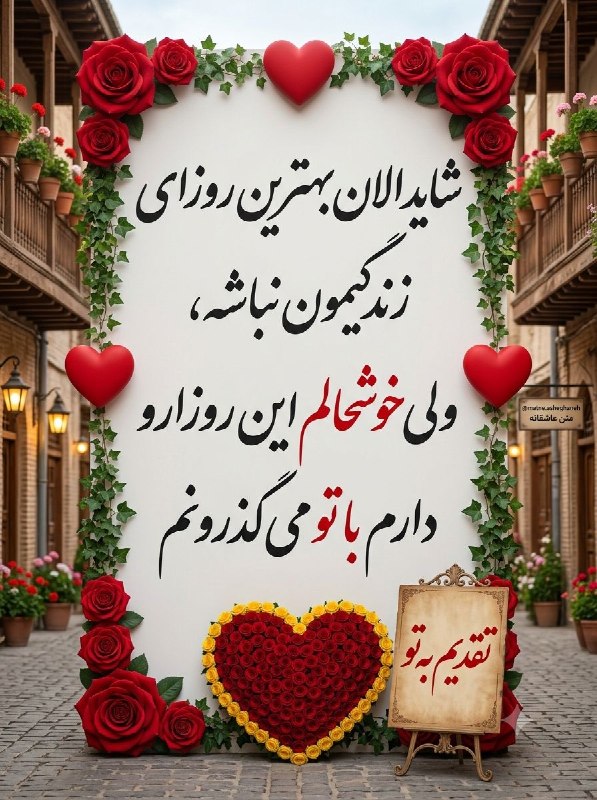 صبح‌ بخیر: خوشحالم این روزارودارم با تو می‌گذرونم♥️@SOBHbe.