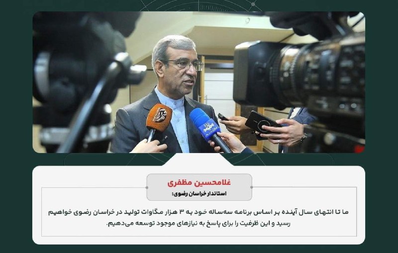 صبح توس اخبار خراسان رضوی: 🔔 واگذاری اختیارات به خراسان رضوی به‌عنوان نخستین استانغلامحسین مظفری، استاندار خراسان رضوی:🔸«واگذاری اختیارات به خراسان
