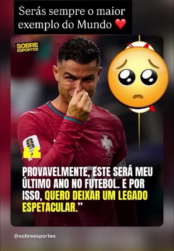 CR7 NEWS: 📲 الما آویرو، خواهر اسطوره کریستیانو، درباره خبر بازنشستگی او از فوتبال در پایان فصل جاری :"تو همیشه بزرگ‌ترین الگو در ج