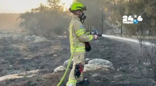 🇮🇱 תיעודים מכיבוי השרפה ביער בן שמן.