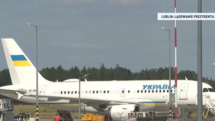 President Volodymyr Zelensky arrived in Poland for an official visit and will meet Prime Minister Donald Tusk.