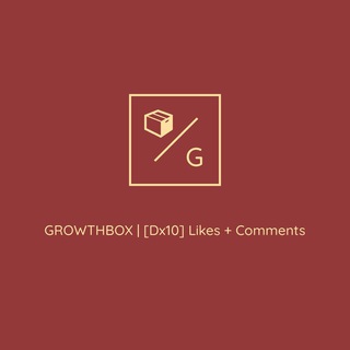 Telegram profile photo for [Dx10] Likes + Comments | 📦 GROWTHBOX 📦