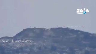 🇮🇱 דגל ישראל מונף על רכס עלי טהאר שנמצא בין הליטני, הבופור ונבטיה שבדרום לבנון.
