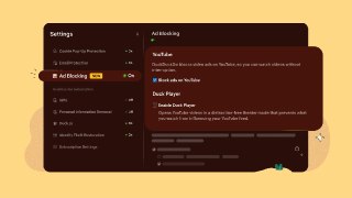 DuckDuckGo теперь умеет блокировать рекламу на YouTubeВ браузере без сторонних расширений появился встроенный блокировщик рекламы на YouTube. Он включается по умолчанию на Windows, macOS и iOS.На Android отключить рекламу придётся вручную через настройки б