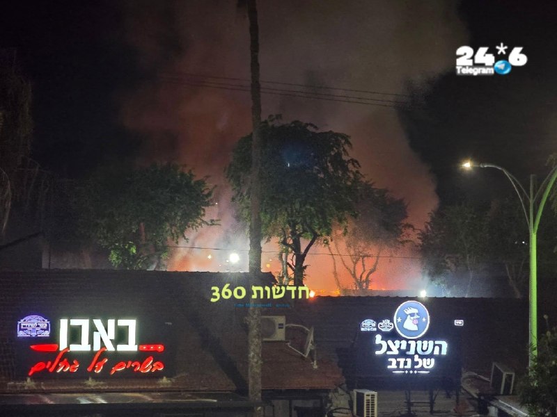 🇮🇱 שריפת ענק במרכז אפרידר באשקלון.