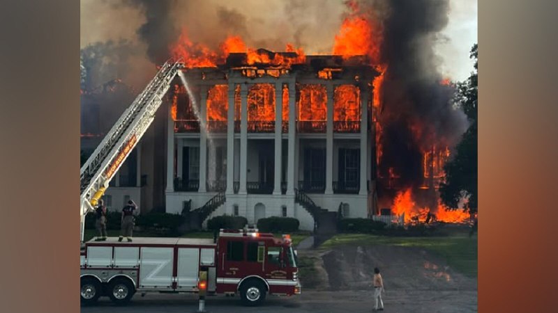 'No more Nottoway': Historic Louisiana plantation house destroyed in massive fire