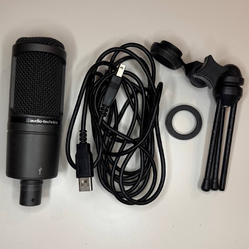 Продаю студийный комплект: Микрофон Audio-Technica AT2020 USB + Наушники Axelvox в подарок! 🎁 — фото 1