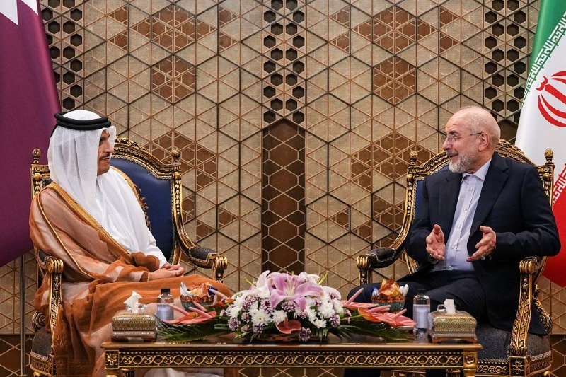 خبرگزاری دفاع مقدس: 💢جزئیات گفتوگوی دیدار نخستوزیر قطر با قالیباف 🔸رئیس مجلس با اشاره به موارد نقض عهد امریکا در اجرای یادداشت تفاهم اسلام