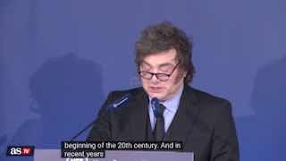 WATCH: Argentine President Javier Maile called Spanish Prime Minister Pedro Sánchez an "unrepresentable dictator" during a speech in Spain. He linked Sánchez to what he called "the evil socialism of the 21st century," and its Argentine branch, Kirchnerism.