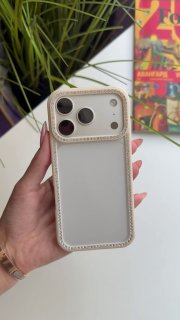 📱Чохли Чохол iPhone Beige Стрази