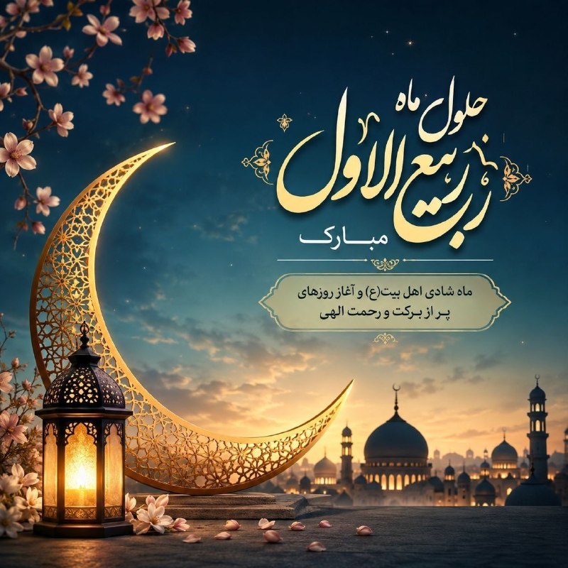 فردوس خبر: 🔮بشارت باد بر شما اتمام ماه صفر و آغاز ماه ربیع الاول، ماه شادمانی و سرور اهلبیت(ع)✨حلول ماه ربیع الاول مبارک ♥️@Ferdow