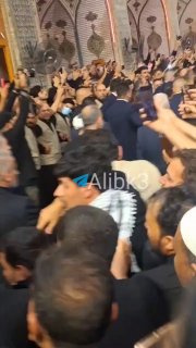 שר החוץ האיראני עיראקי מבקר במקדש מפקד המאמינים עליו השלום.