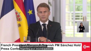 French President Macron: