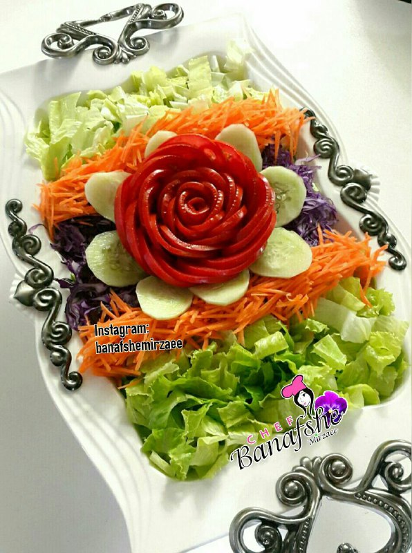 تزئینات و دیزاین سالاد: @Tazinat_Salad