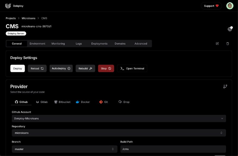 Как выглядит Dokploy. И анонс логотипа сайта, спасибо AI за прекрасного монстрика! Его векторная версия занимает много места, но ещё хочу попробовать сжать. Иначе картинка будет размером больше всего сайта, не очень хорошо.Как выглядит Dokploy. И анонс логотипа сайта, спасибо AI за прекрасного монстрика! Его векторная версия занимает много места, но ещё хочу попробовать сжать. Иначе картинка будет размером больше всего сайта, не очень хорошо.