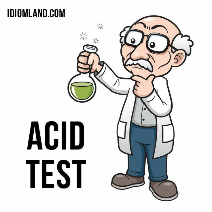 𝗔𝗿𝗮𝘇 𝗘𝗻𝗴𝗹𝗶𝘀𝗵: 📚 Idiom💢 Acid test: something that proves the true qualities, value, or success of someone or somethingتست سنجش، محکExam